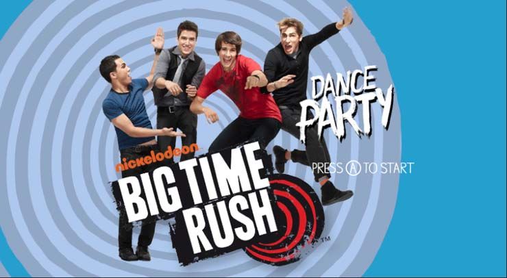 Big Time Rush: Dance Party box art for Wii